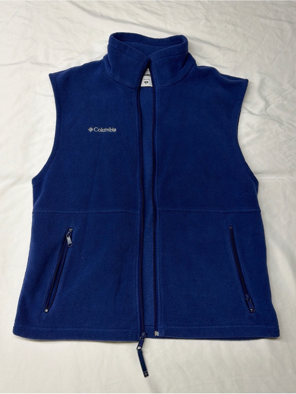 Columbia Deep Blue Fleece Zip Vest